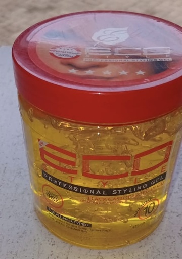 Eco Styling Gel Black Castor & Organ Oil 473ml Yellow